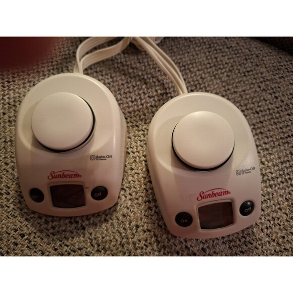 Sunbeam PAC-229 Style D85KQP Electric Blanket Dual White 4 Prong Controller - Picture 1 of 7